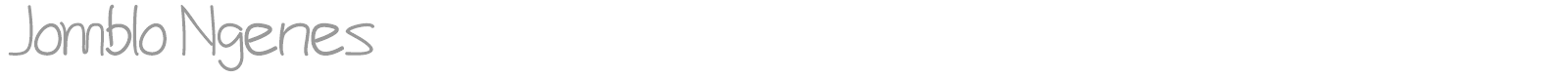 Jomblo Ngenes font preview